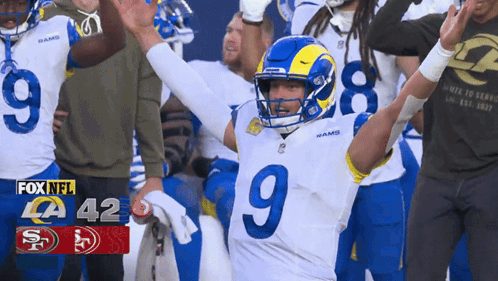 Football Player Number 9 Fox NFL Scoreboard GIF