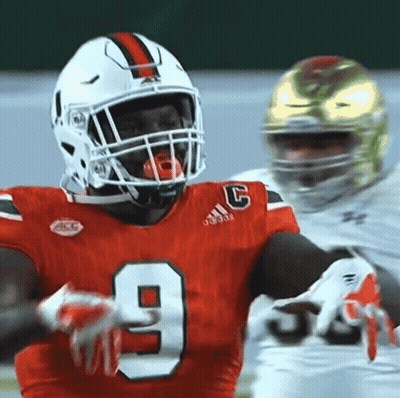 Football Player Number 9 Red Jersey GIF
