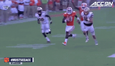 Football Player Number 9 Running GIF