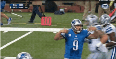 Football Player Number 9 Running On Field GIF