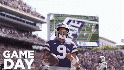 Football Player Number 9 Running With Ball GIF