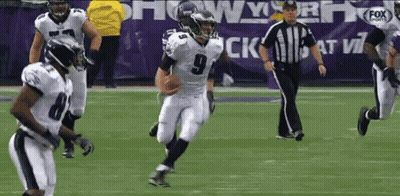 Football Player Number 9 Running With Ball GIF