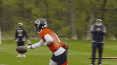 Football Player Number 9 Running With Ball GIF