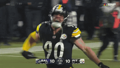 Football Player Number 90 Celebrating GIF