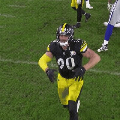 Football Player Number 90 On Field GIF