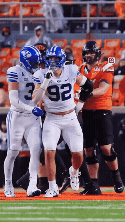 Football Player Number 92 On Field GIF