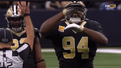 Football Player Number 94 Dancing GIF