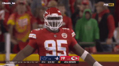 Football Player Number 95 GIF