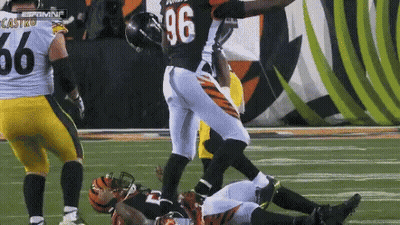 Football Player Number 96 Running GIF