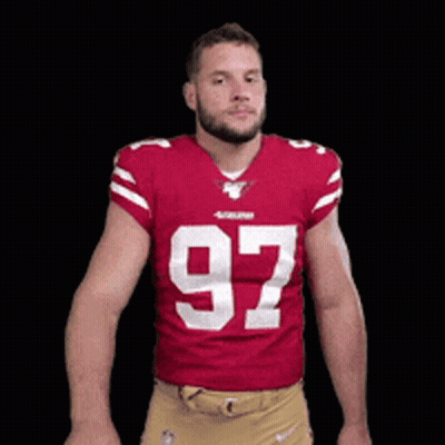 Football Player Number 97 GIF