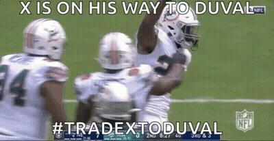 Football Player On Way To Duval #Tradextoduval GIF