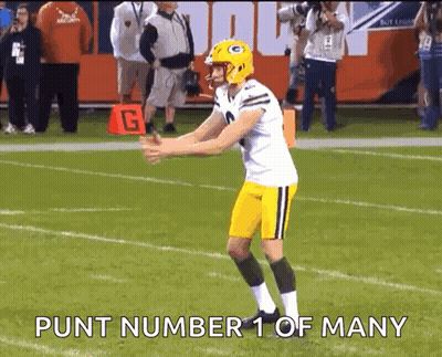 Football Player Punt Number 1 Of Many GIF