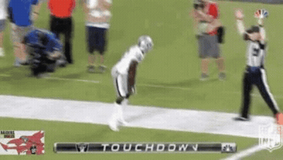 Football Player Running For Touchdown GIF