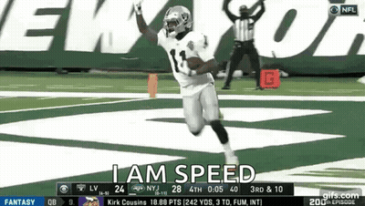 Football Player Running I Am Speed GIF
