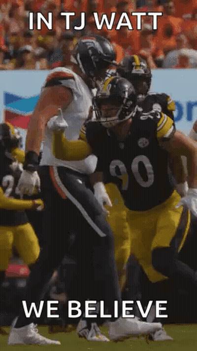 Football Player Running In Tjwatt We Believe GIF