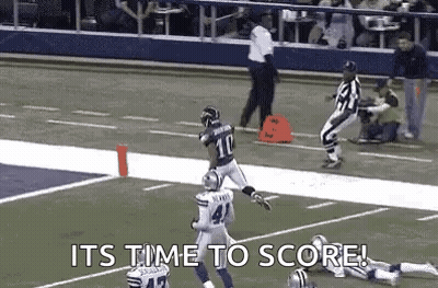 Football Player Running Its Time To Score GIF