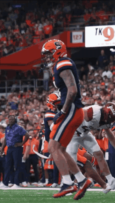 Football Player Running On Field GIF