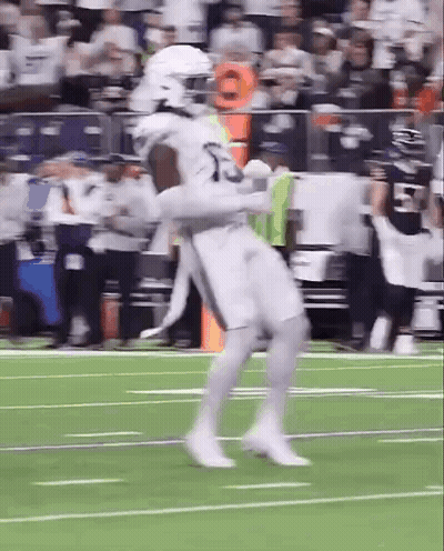 Football Player Running On Field GIF