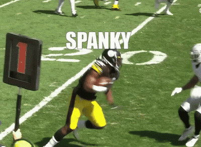 Football Player Running Spanky GIF