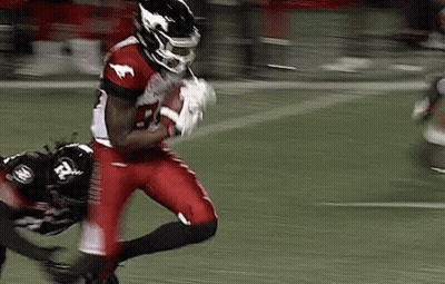 Football Player Running Tackled GIF