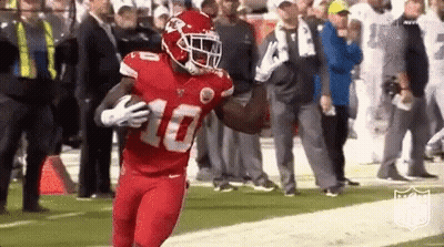 Football Player Running With Ball GIF