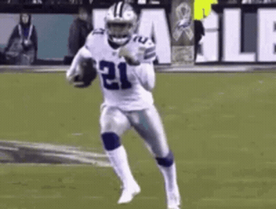 Football Player Running With Ball GIF