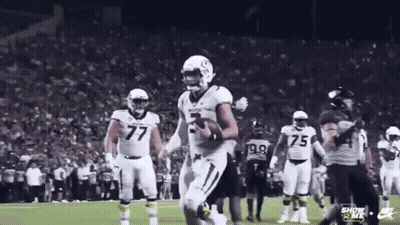 Football Player Running With Ball GIF
