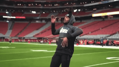 Football Player Running With Ball Being Tackled GIF