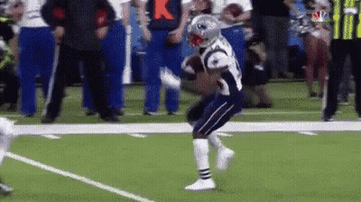 Football Player Running With Ball GIF