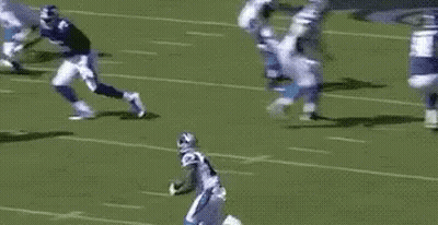 Football Player Running With Ball GIF