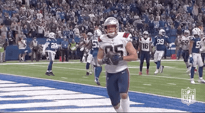 Football Player Running With Ball GIF