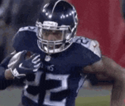 Football Player Running With Ball GIF