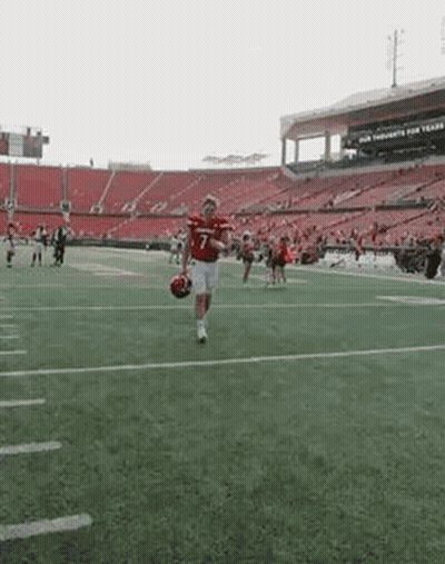 Football Player Running With Ball GIF