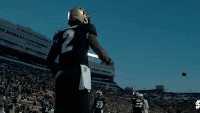 Football Player Running With Ball GIF