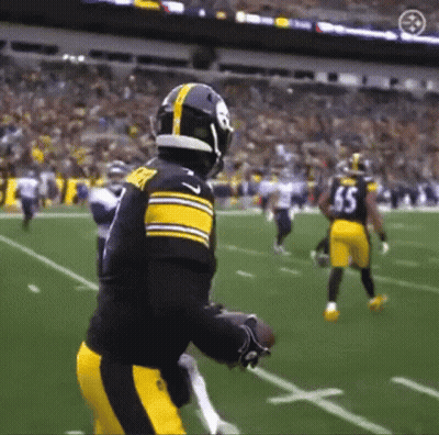 Football Player Running With Ball GIF