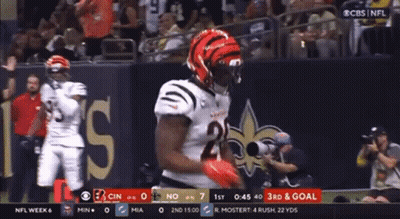 Football Player Running You Just Lost To Joe Mixon GIF