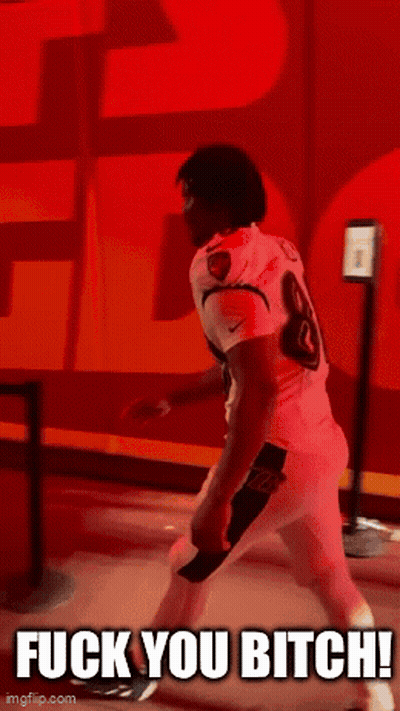 Football Player Saying Fuck You Bitch GIF