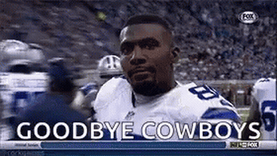 Football Player Saying Goodbye To Cowboys Teammates GIF