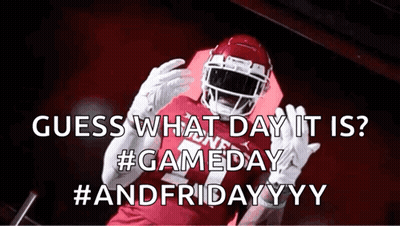 Football Player Saying Guess What Day It Is