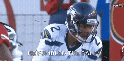 Football Player Saying He Fumbled The Ball GIF