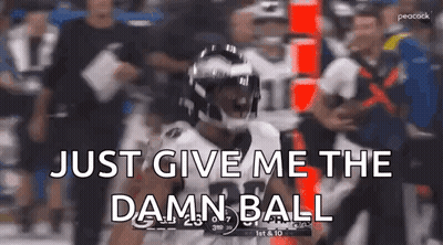 Football Player Saying Just Give Me The Damn Ball