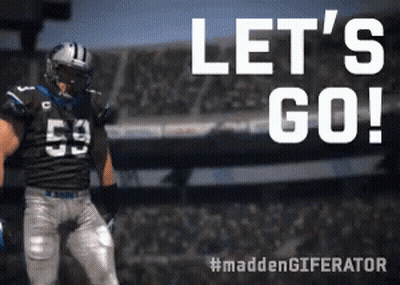 Football Player Saying Let's Go GIF