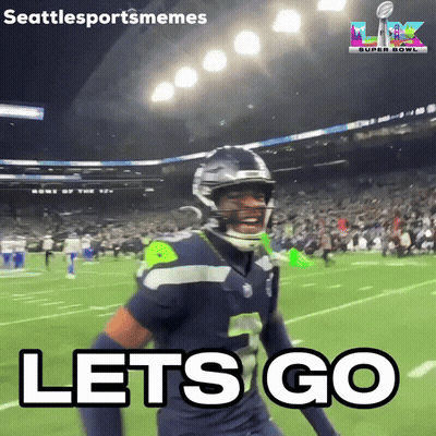 Jugador de fútbol americano diciendo 'Let's Go' GIF