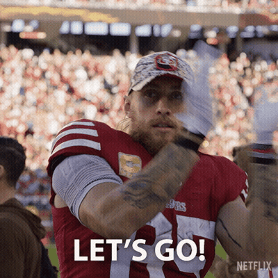 Football Player Saying Lets Go Netflix Ad GIF