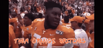Football Player Saying Them Orange Britches GIF