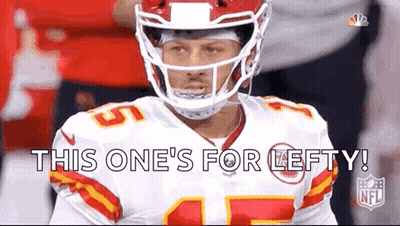 Football Player Saying This One's For Left GIF
