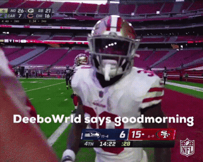 Football Player Says Deeboworld Good Morning GIF