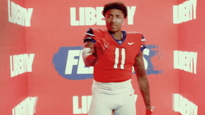 Football Player Scruggs In Red Jersey Number 1 GIF