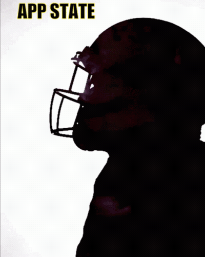 Football Player Silhouette App State GIF
