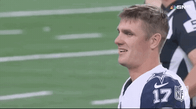 Football Player Smiling In Number 17 Jersey GIF